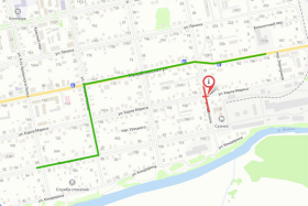 Перекрёсток улиц Карла Маркса и Щёткина закрыт для транспорта