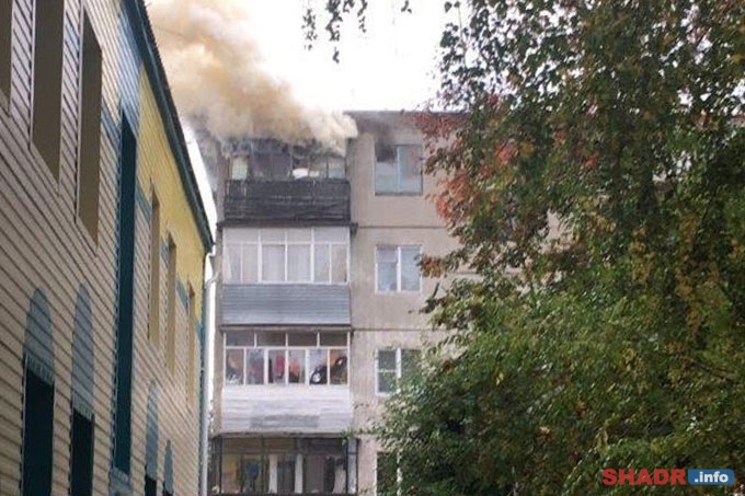 Из огня спасли пожилую женщину