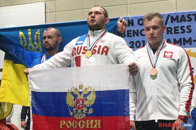 Роман Симахин стал победителем первенства Европы по жиму штанги
