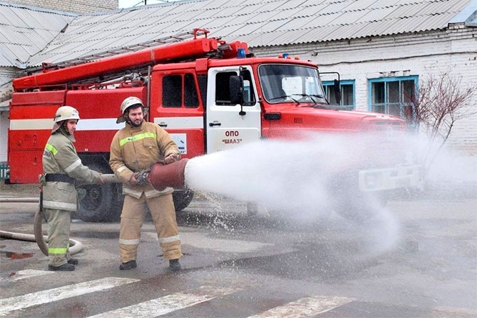 Сотрудники ШААЗ провели пожарно-тактическое занятие