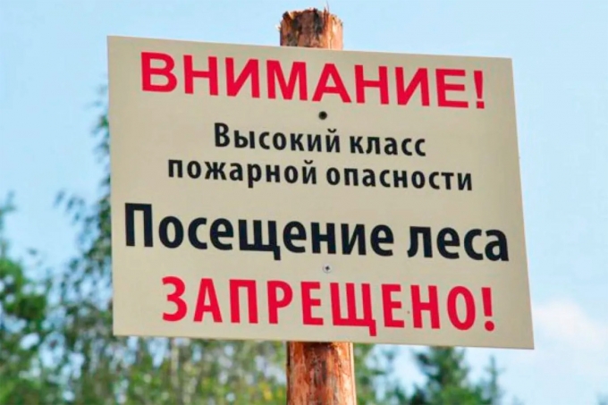 Посещение лесов запрещено до 3-го июня 2022 года