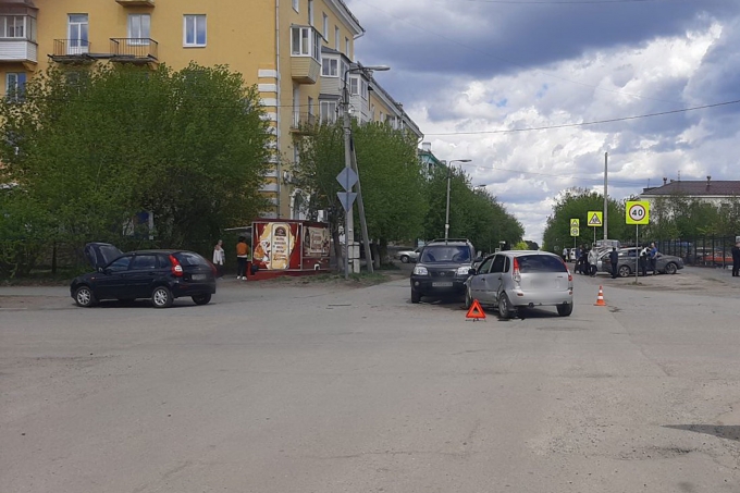 В тройном ДТП в Шадринске пострадала автоледи