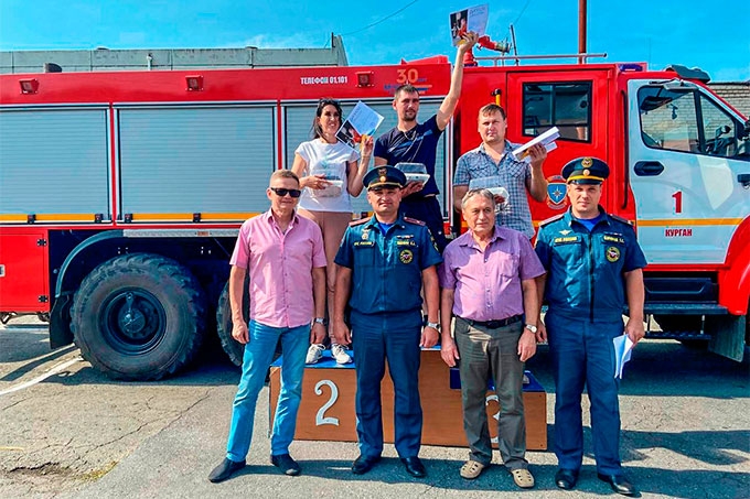 В Зауралье прошли соревнования пожарных-добровольцев