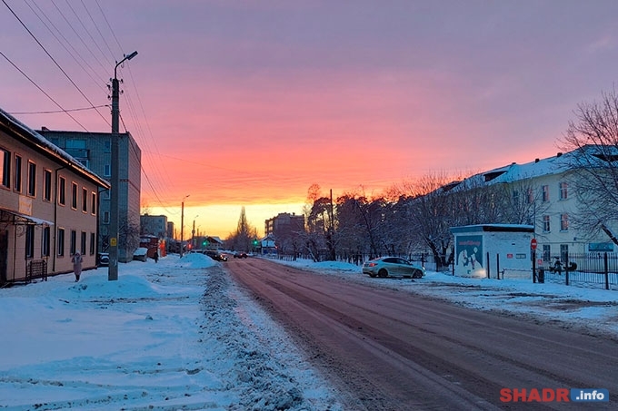 В выходные дни в Шадринск вернутся морозы