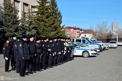 В Шадринске прошел гарнизонный развод сотрудников полиции