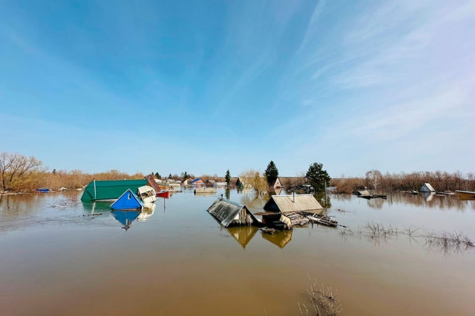 До 986 см опустился уровень воды в реке Тобол в Кургане