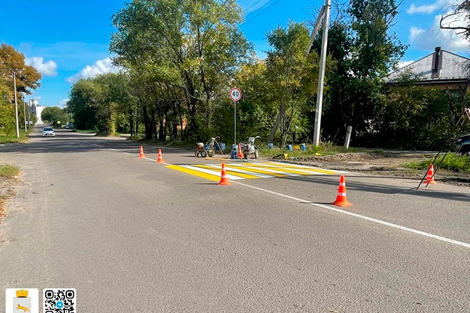 В Шадринске появились новые пешеходные переходы