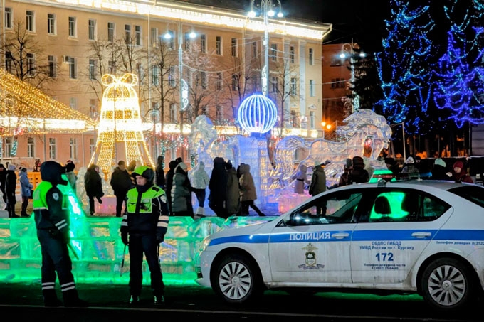 Более 500 человек обеспечивали охрану общественного порядка в новогоднюю ночь в Курганской области