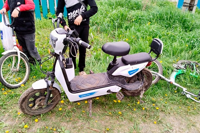 12-летний подросток на скутере задержан в Куртамышском МО