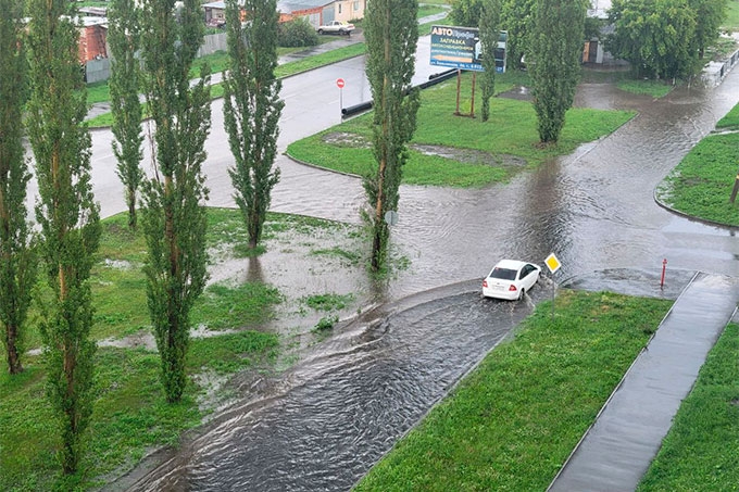 На Шадринск обрушились рекордные дожди