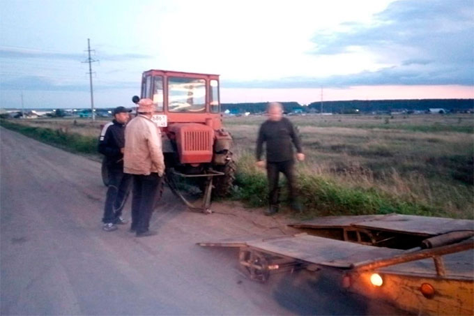 10-летний водитель трактора задержан в городе Куртамыш Курганской области