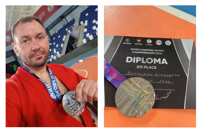 Курганец Александр Шабуров завоевал «серебро» на Чемпионате мира по самбо среди мастеров в Узбекистане